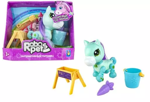 Интерактивная игрушка - Игривый пони, мятный, звук