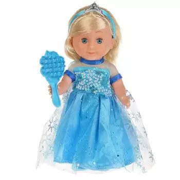 Интерактивная кукла Лиза в платье принцессы, 25 см, 100 фраз, песня АБВГДЙКА
