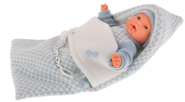 Интерактивная кукла – Мерсе в голубом в конверте, 27 см, плачет