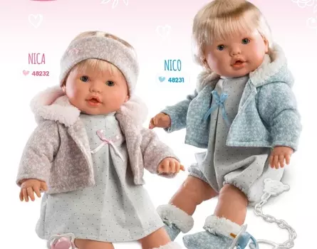 Интерактивная кукла Нико 48 см., со звуком