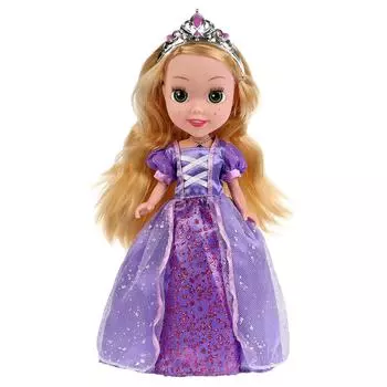 Интерактивная кукла – Принцесса Аврора, 25 см, песня АБВГДЕЙКА, 100 фраз, светится амулет