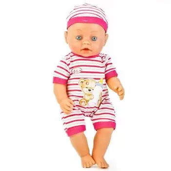 Интерактивная кукла – Пупс Сашенька с коляской и аксессуарами, 35 см, пьет и писает, звук