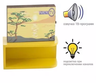 Интерактивная мебель для Барби - Телевизор с тумбой, свет, звук