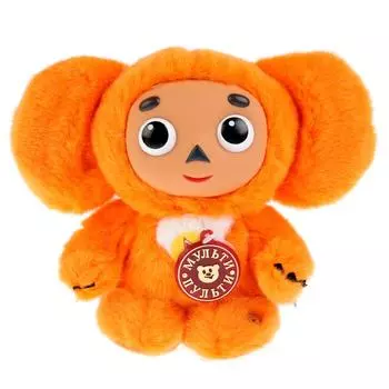 Интерактивная мягкая игрушка - Чебурашка, оранжевый, 17 см