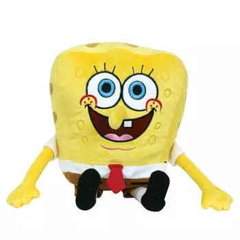 Интерактивная мягкая игрушка – Губка Боб, озвученный, русский чип, 20 см.