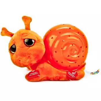 Интерактивная мягкая игрушка проектор-ночник - Улитка, свет, звук, 7 колыбельных песенок