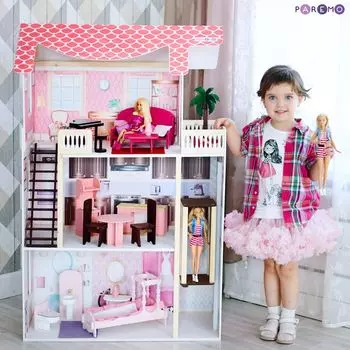 Интерактивный дом с мебелью - Венеция-Джулия, 20 предметов, свет и звук