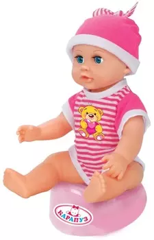 Интерактивный пупс Карапуз 25 см, 3 функции, свет и звук
