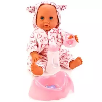 Интерактивный пупс, пьет и писает, с аксессуарами, 33 см