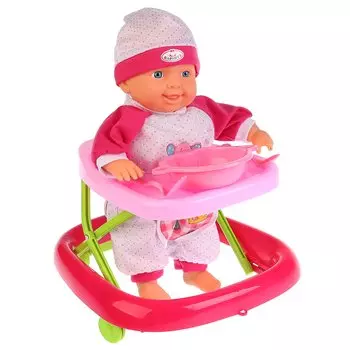 Интерактивный пупс с мягким телом, 33 см, 4 функции, ходунки