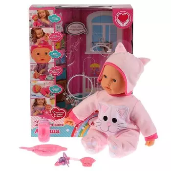 Интерактивный пупс с мягким телом – Ариша, 40 см, 8 функций, 10 песен А. Барто