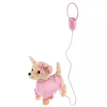 Интерактивный щенок Долли на пульте-поводке, 5 функций, ходит, поет, 23 см