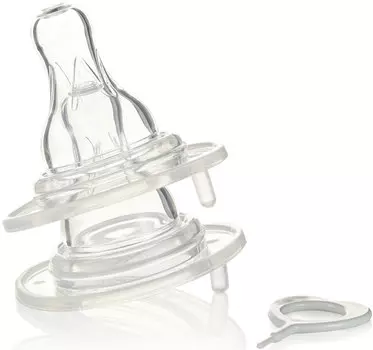 Эластичные силиконовые соски быстрый поток на широкое горлышко, 2 штуки в упаковке