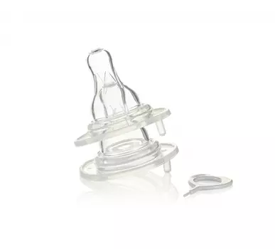 Эластичные силиконовые соски быстрый поток на стандартное горлышко, 2 штуки