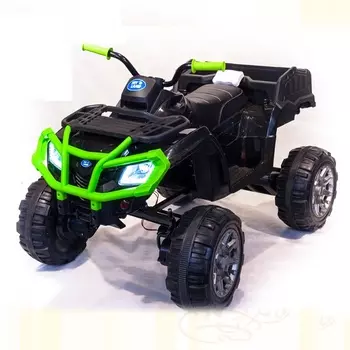 Электроквадроцикл Grizzly Next Barty Т009МР черный с зеленой решеткой