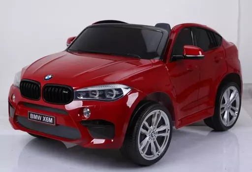 Электромобиль Barty BMW X6M двухместный, цвет - красный глянец