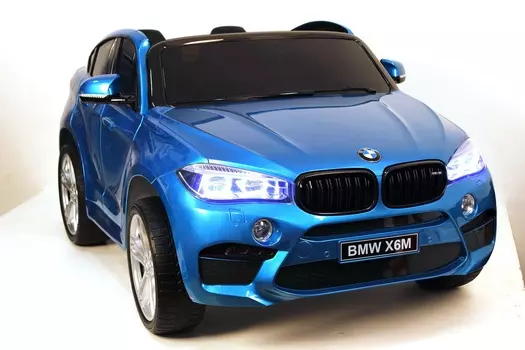 Электромобиль Barty BMW X6M двухместный, цвет - синий глянец