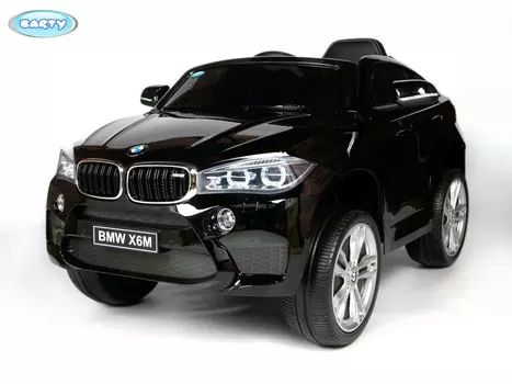 Электромобиль Barty BMW X6M, одноместный, черный глянец