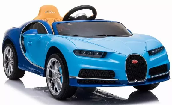 Электромобиль Barty Bugatti Chiron HL318, лицензионная модель, цвет – синий