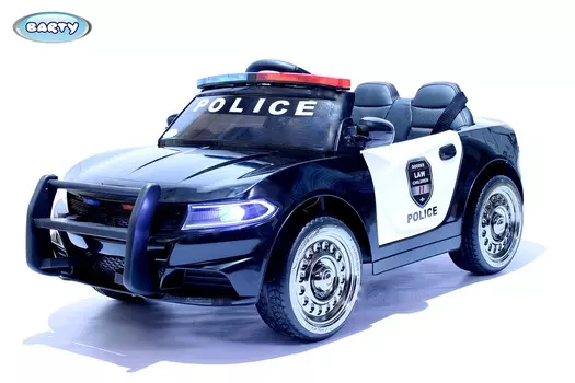 Электромобиль Barty Dodge Police Б007OС, цвет черно-белый