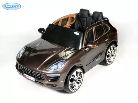 Электромобиль Barty М999АА Porsche Macan, цвет - коричневый глянец
