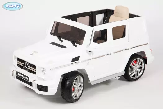 Электромобиль Barty Mercedes-Benz G63 AMG, 12/7ah, белый