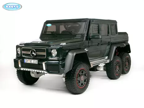 Электромобиль Barty Mercedes-Benz G63-AMG 4WD, шестиколесный, цвет - темно-зеленый глянец