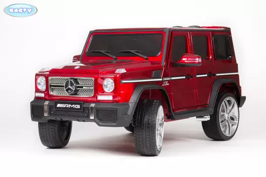 Электромобиль Barty Mercedes-Benz G65 AMG 12V/7AH Лицензия, цвет - вишневый глянец