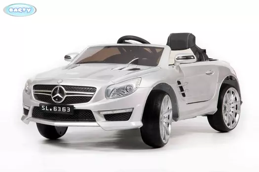 Электромобиль Barty Mercedes-Benz SL63 AMG, серебро глянец