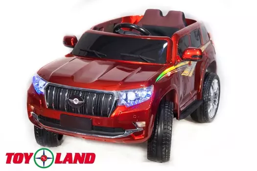 Электромобиль Джип Toyota Prado YHD5637, красный