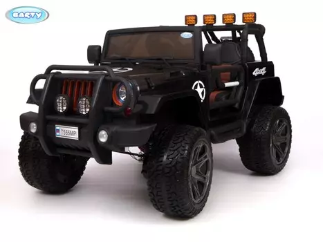 Электромобиль Jeep Wrangler Т555МР, черный