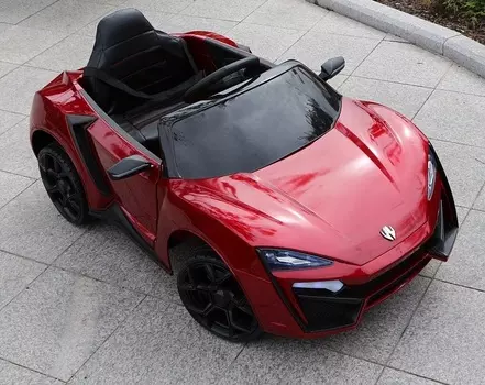 Электромобиль Lykan QLS 5188, цвет - красный глянец