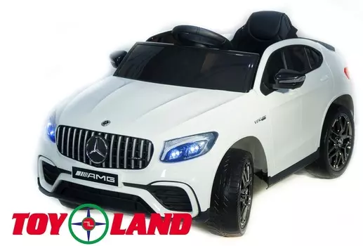 Электромобиль Mercedes-Benz AMG GLC63 Coupe 4x4 белого цвета, ToyLand, QLS-5688