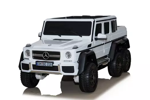 Электромобиль Mercedes-Benz G63-AMG 4WD шестиколесный, цвет – белый