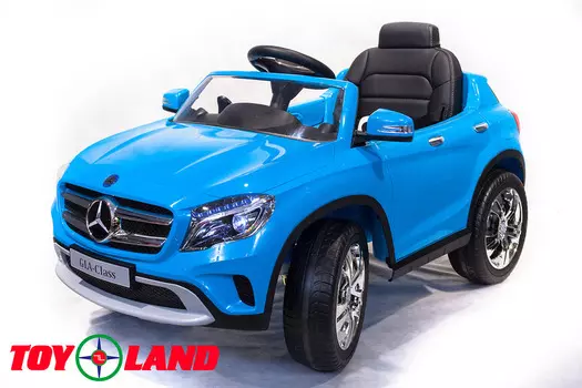 Электромобиль – Mercedes-Benz GLA R653, синий, свет и звук