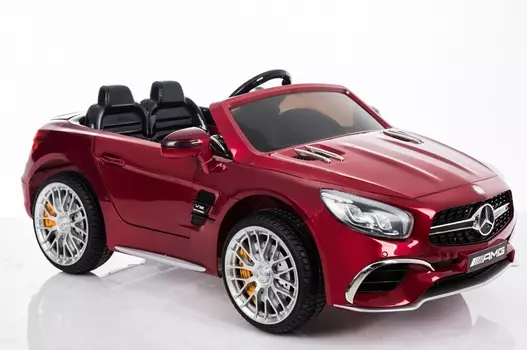 Электромобиль Mercedes-Benz SL65, цвет - вишневый глянец
