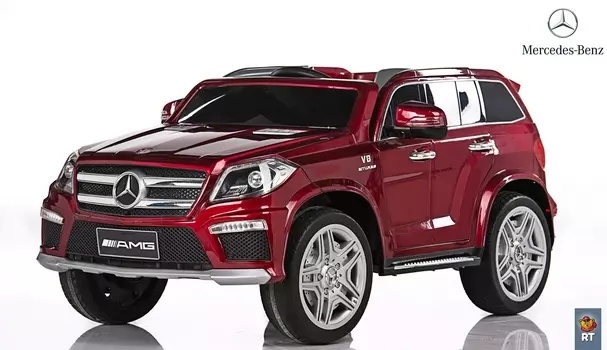 Электромобиль RT ML63 Mercedes-Bens AMG 12V R/C с резиновыми колесами, цвет бордо