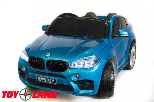 Электромобиль ToyLand BMW X6 mini синего цвета