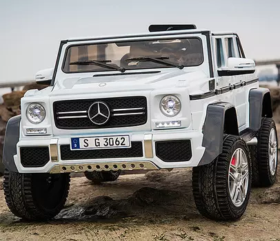 Электромобиль ToyLand Mercedes-Benz Maybach G650 AMG белого цвета