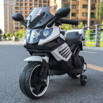 Электромотоцикл ToyLand Minimoto LQ 158 белого цвета