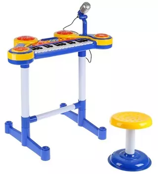 Электропианино 3 в 1, 50 стихов и звуков, 33 клавиши, стихи М. Дружининой, свет