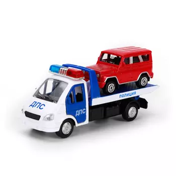 Эвакуатор Газель ДПС и машина 12 см