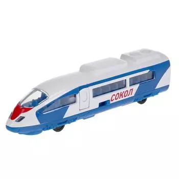 Экспресс-поезд 19 см, инерционный, открывающиеся двери, свет и звук