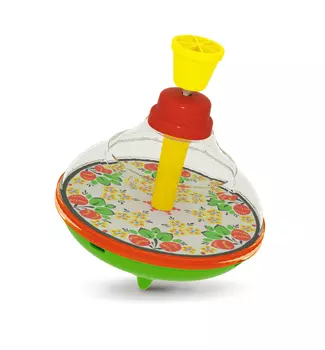 Юла малая, прозрачная, диаметр 12 см