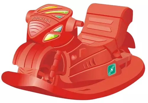 Качалка Большой мотоцикл, красный
