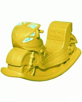 Качалка - Большой мотоцикл, желтый