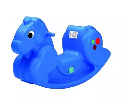 Качалка Лошадка L-624B синяя