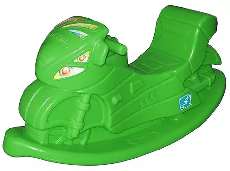 Качалка - Малый мотоцикл, зеленый