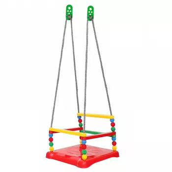 Качели №2 пластиковые красные