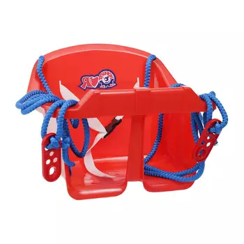 Качели - Технок с барьером безопасности, красные